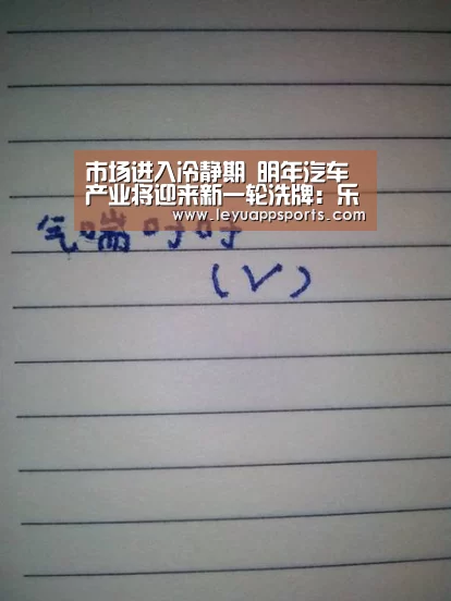 市场进入冷静期 明年汽车产业将迎来新一轮洗牌:乐鱼体育入口(图1) 乐鱼体育