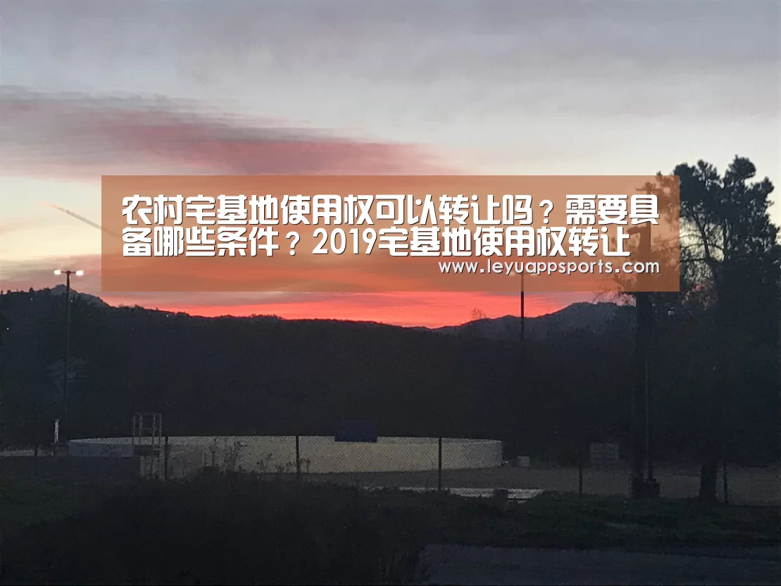 农村宅基地使用权可以转让吗?需要具备哪些条件?2019宅基地使用权转让新规|乐鱼体育app(图3) 乐鱼体育